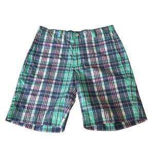 Vineyard Vines New Seaway Plaid Breaker Short Flag Blue 9” Inseam 30” Waist
